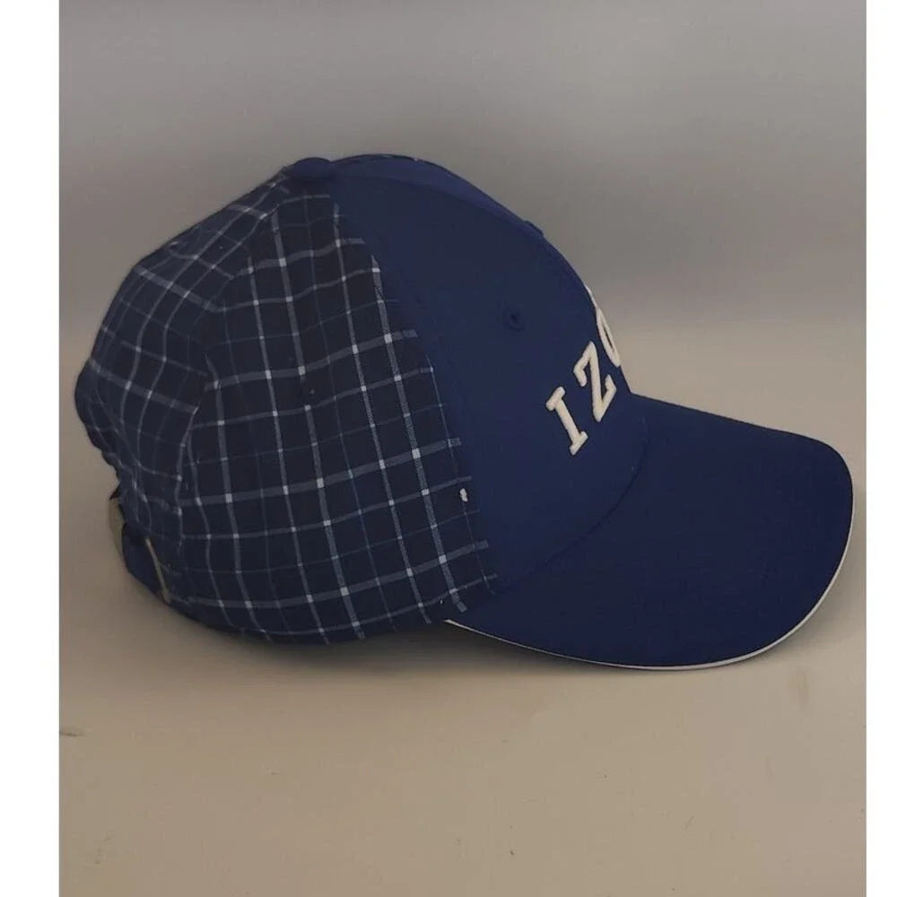 Izod Golf Blue Plaid‎ Hat EUC One Size Fits Most